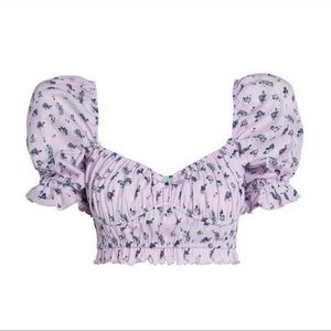For Love and Lemons x Victoria’s Secret Lola Pointelle Crop Top